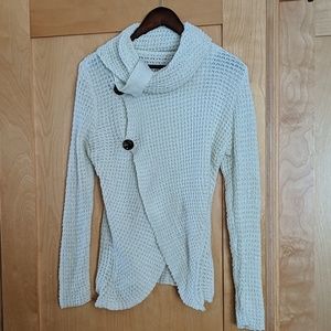 Wrap cowl neck sweater